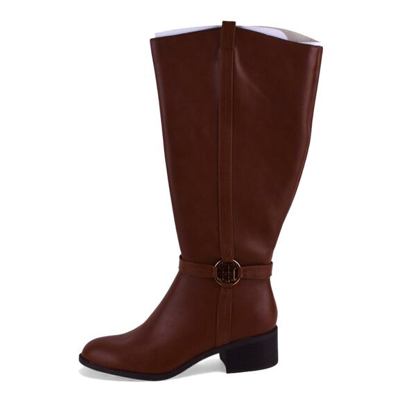 Tommy Hilfiger Women’s Riding Boots – Medium Natural (Size 8) - Picture 4 of 8